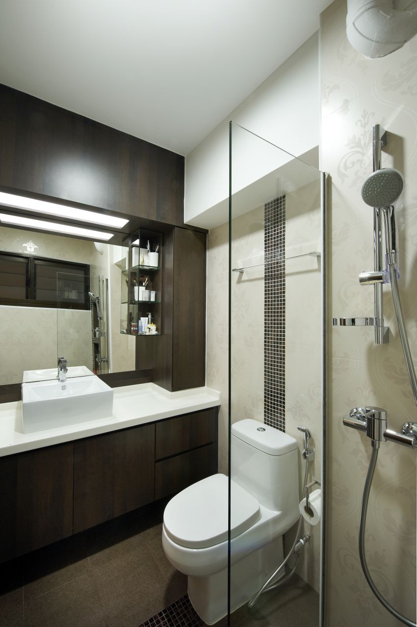 Contemporary, Modern Design - Bathroom - HDB 5 Room - Design by I-chapter Pte Ltd