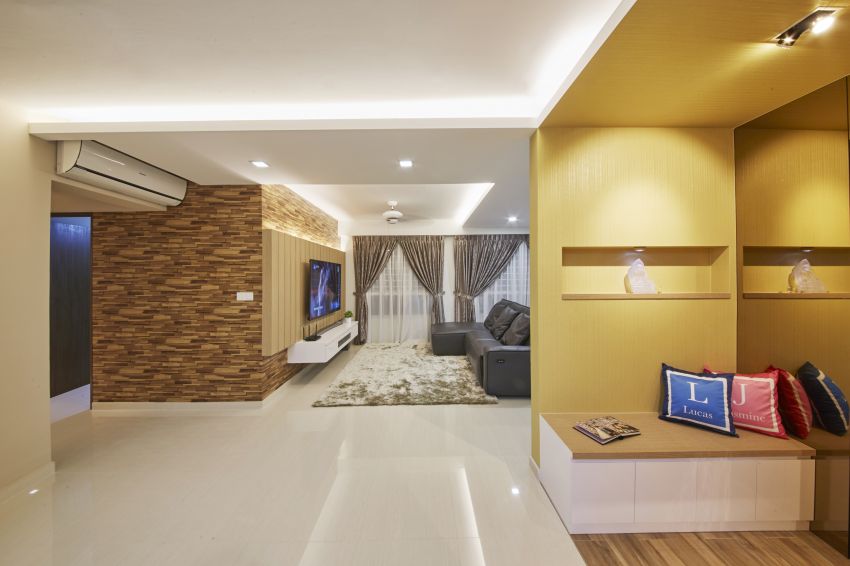 Contemporary, Modern Design - Living Room - HDB 5 Room - Design by I-chapter Pte Ltd