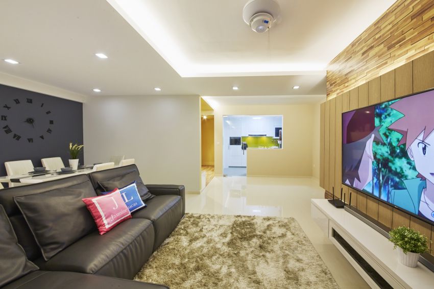 Contemporary, Modern Design - Living Room - HDB 5 Room - Design by I-chapter Pte Ltd
