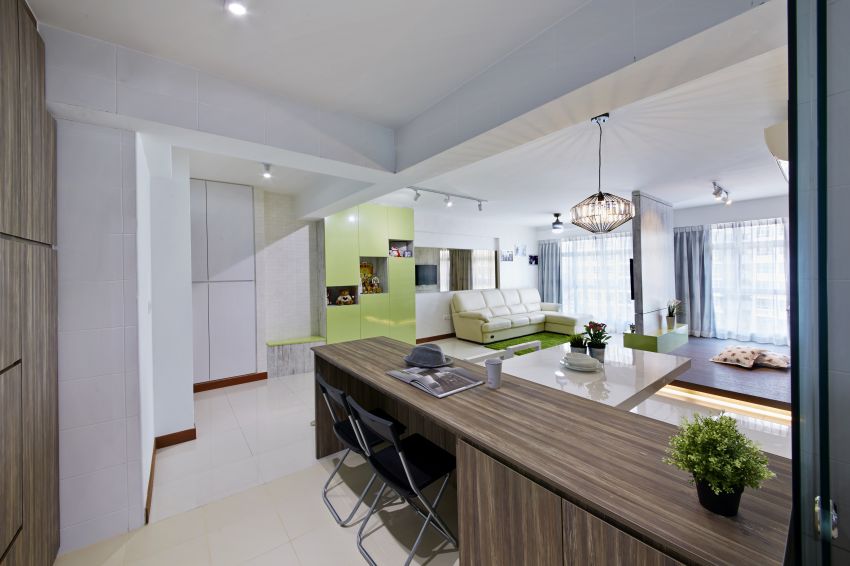 Tropical Design - Dining Room - HDB 5 Room - Design by I-chapter Pte Ltd