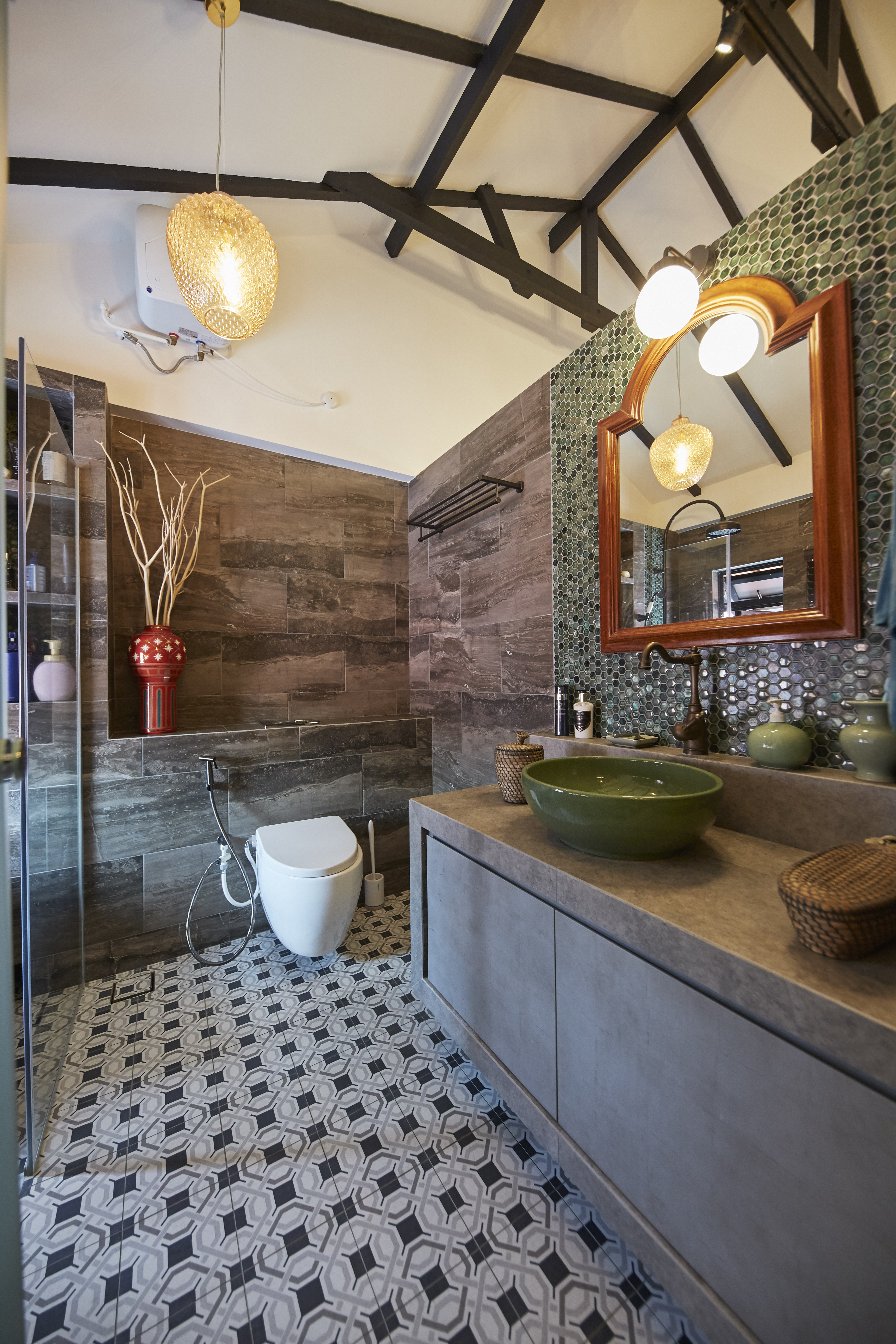 Eclectic Design - Bathroom - Landed House - Design by I-chapter Pte Ltd