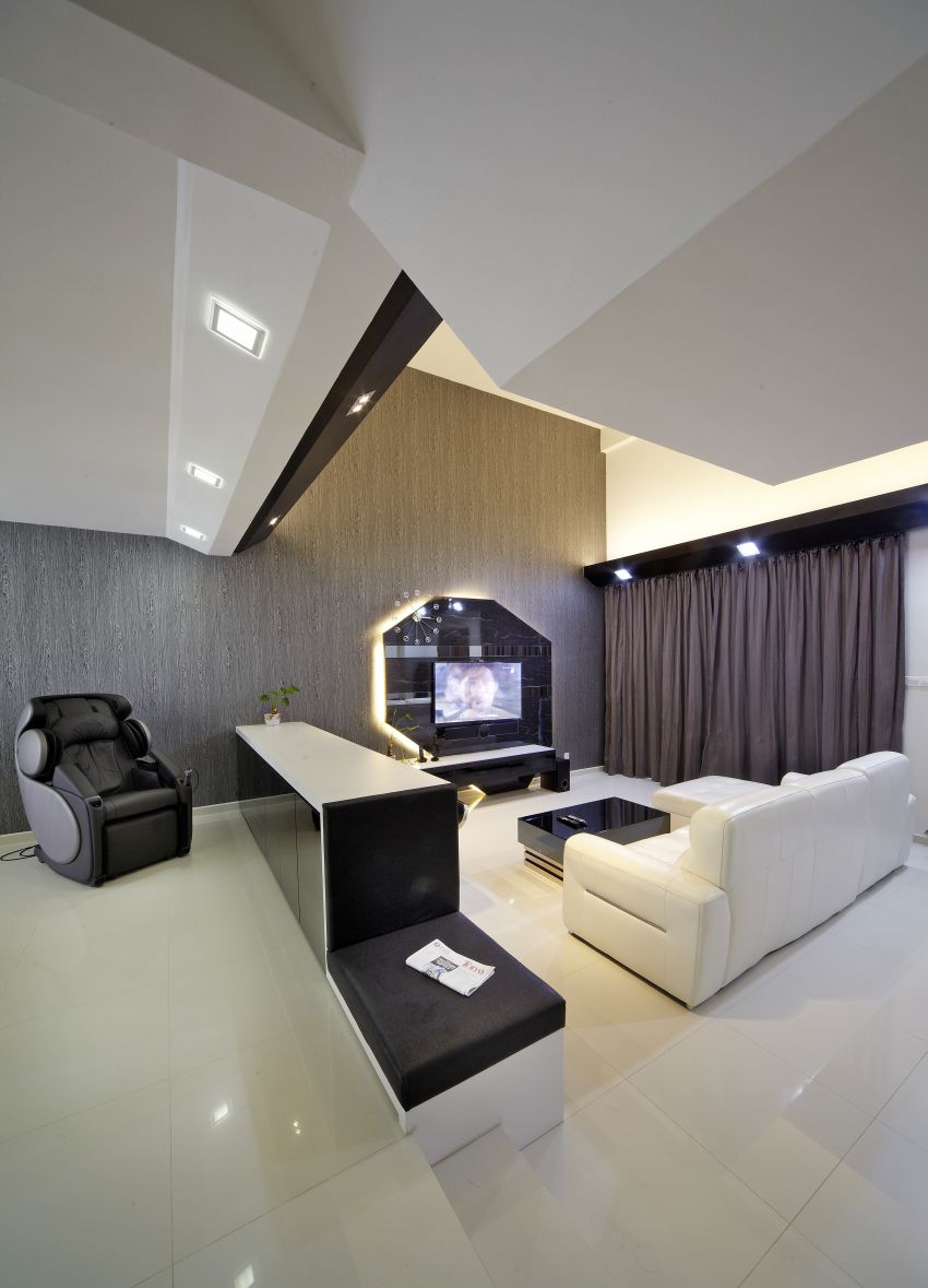 Modern Design - Living Room - Landed House - Design by I-chapter Pte Ltd