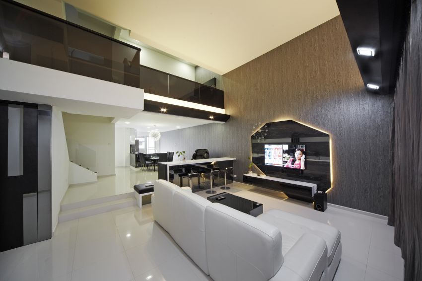 Modern Design - Living Room - Landed House - Design by I-chapter Pte Ltd