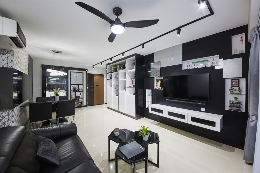 Modern Design - Living Room - HDB 5 Room - Design by I-chapter Pte Ltd