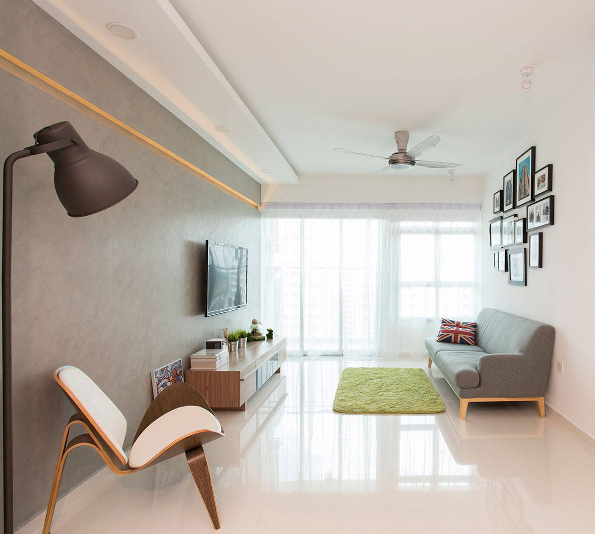 Industrial, Scandinavian Design - Living Room - HDB 4 Room - Design by Icon Interior Design