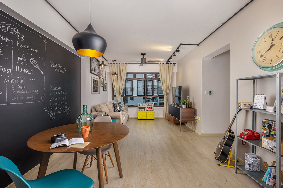 Industrial, Scandinavian Design - Living Room - HDB 4 Room - Design by Icon Interior Design