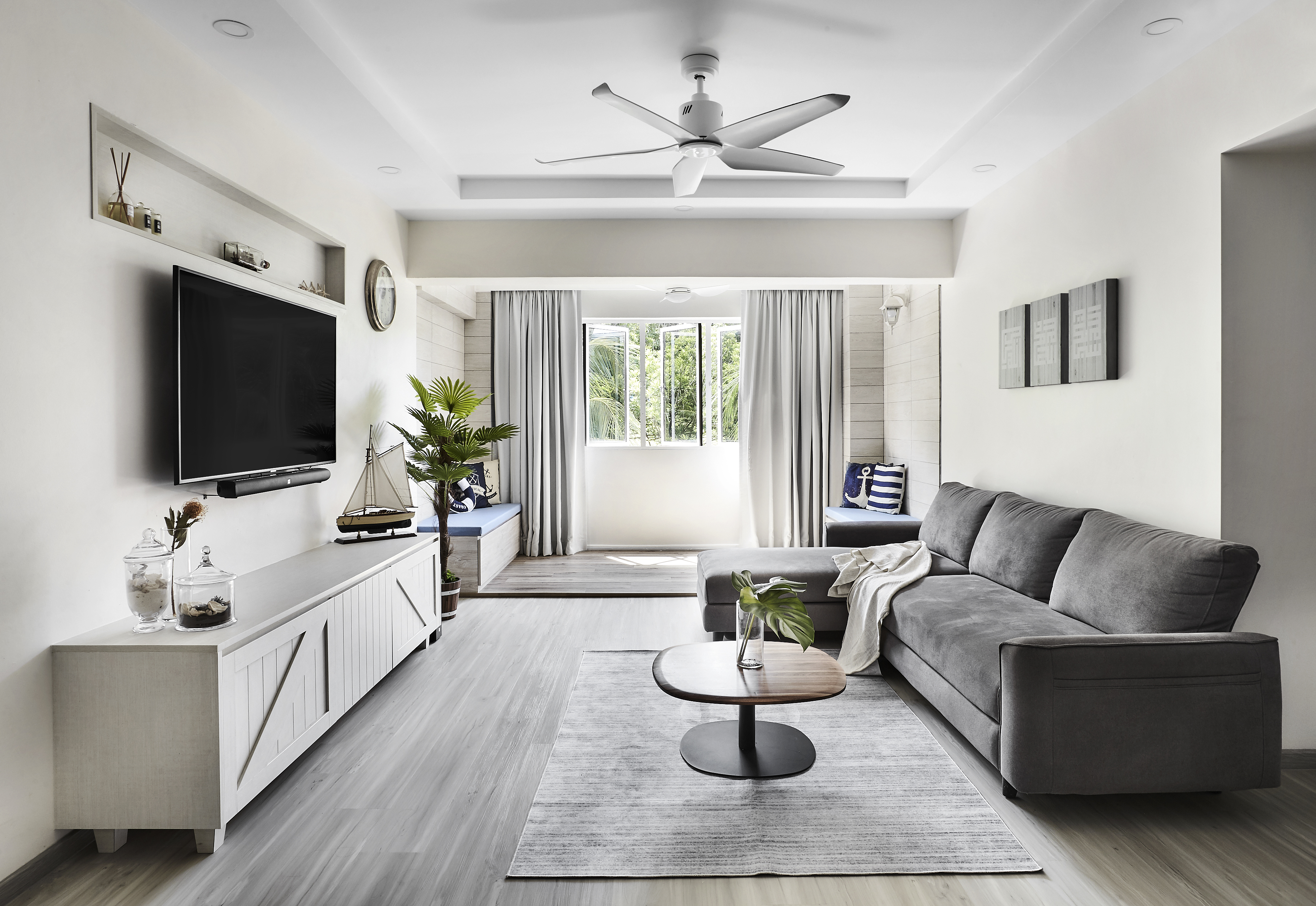 Others, Resort Design - Living Room - HDB Executive Apartment - Design by Icon Interior Design