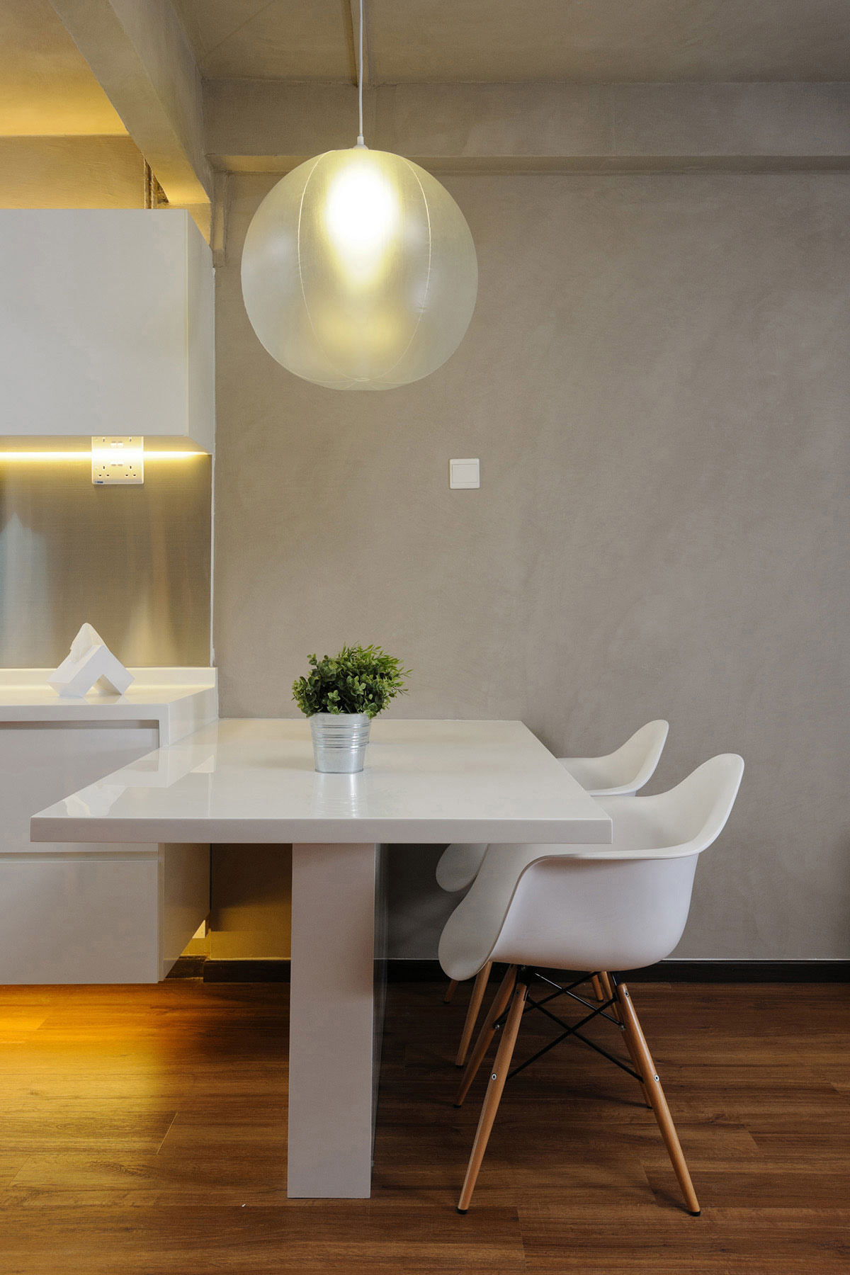 Industrial, Minimalist Design - Dining Room - HDB 3 Room - Design by Icon Interior Design