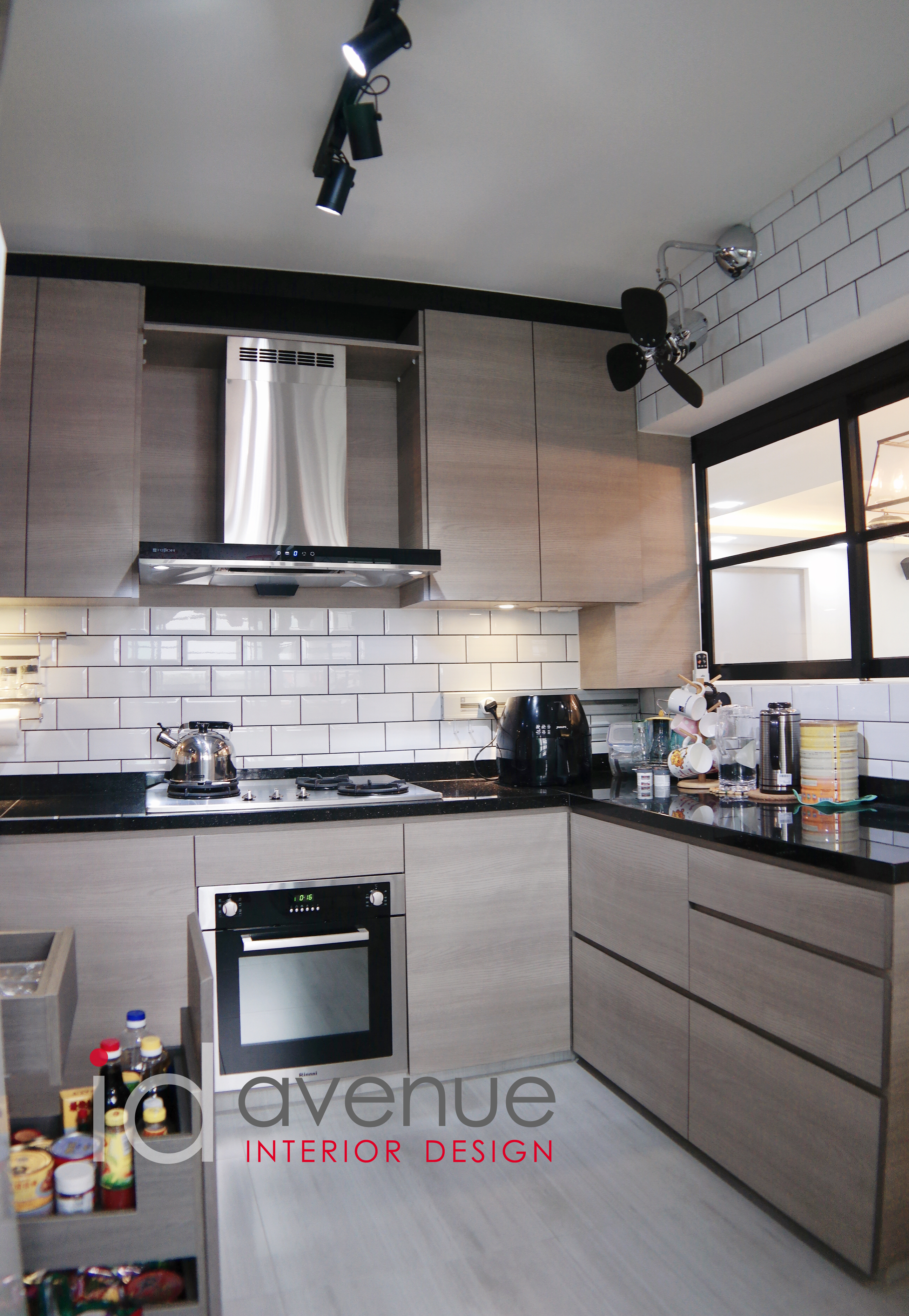 Industrial, Modern Design - Kitchen - HDB 5 Room - Design by ID Avenue Pte Ltd (Interior Design Avenue)