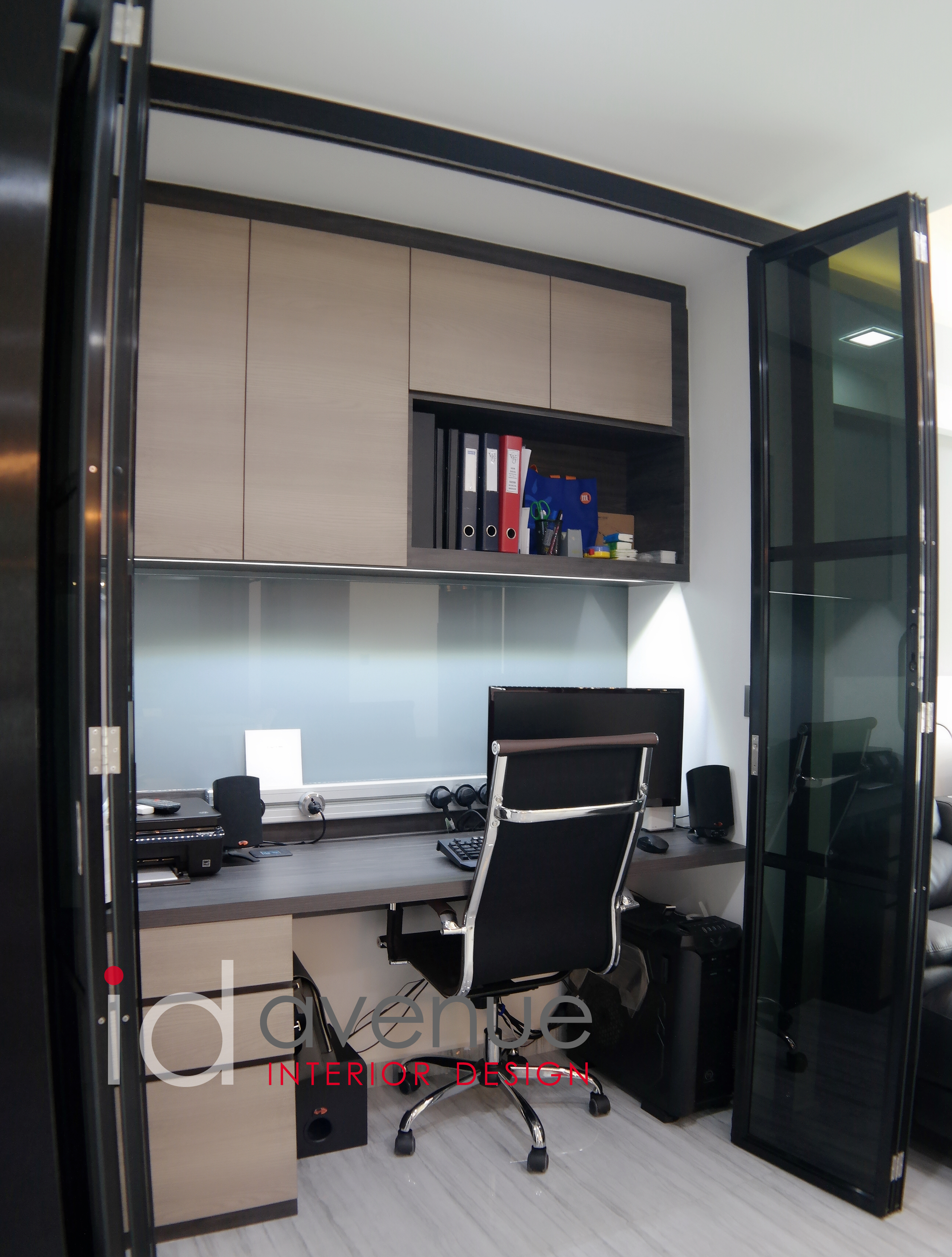 Industrial, Modern Design - Study Room - HDB 5 Room - Design by ID Avenue Pte Ltd (Interior Design Avenue)