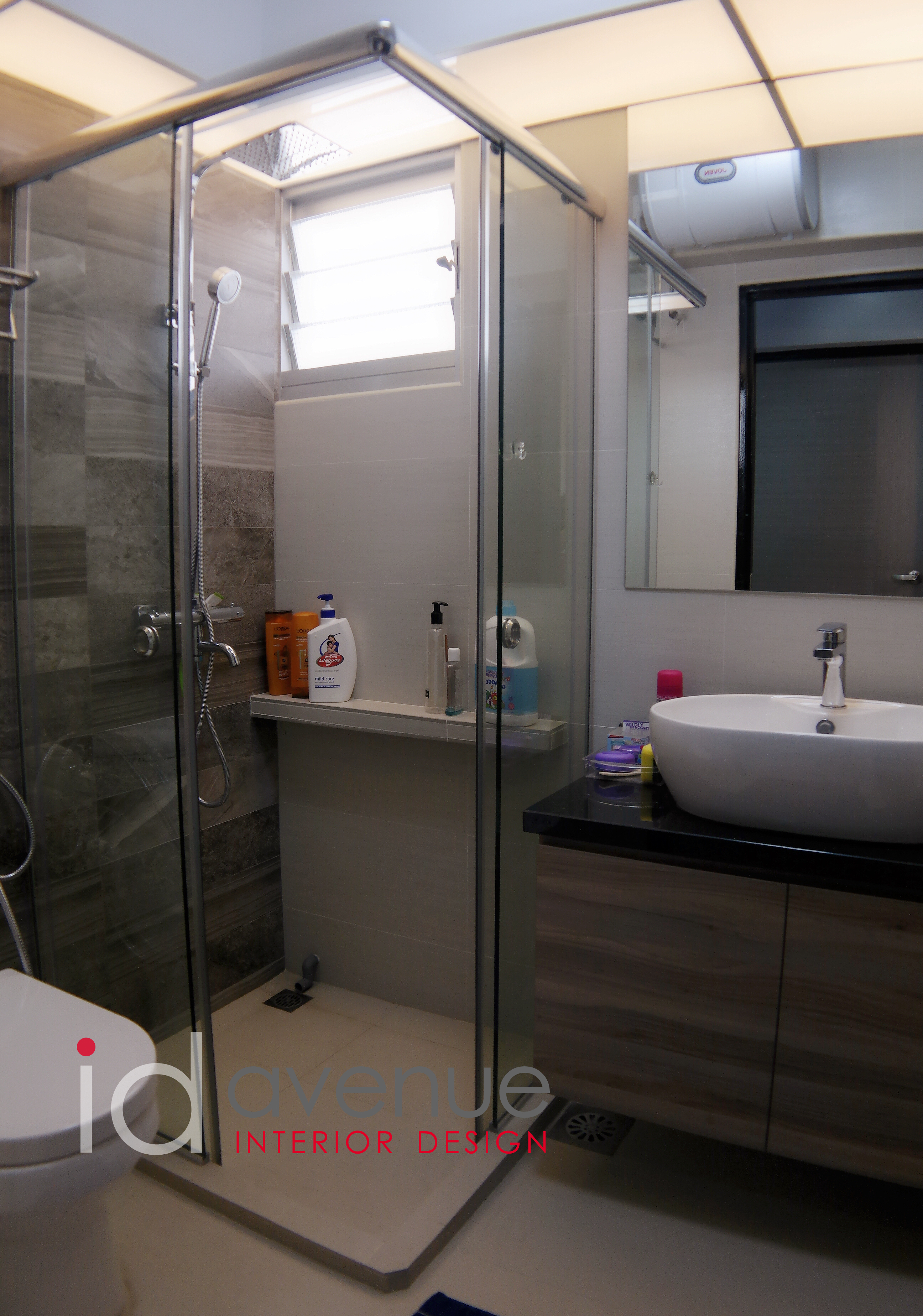 Industrial, Modern Design - Bathroom - HDB 5 Room - Design by ID Avenue Pte Ltd (Interior Design Avenue)