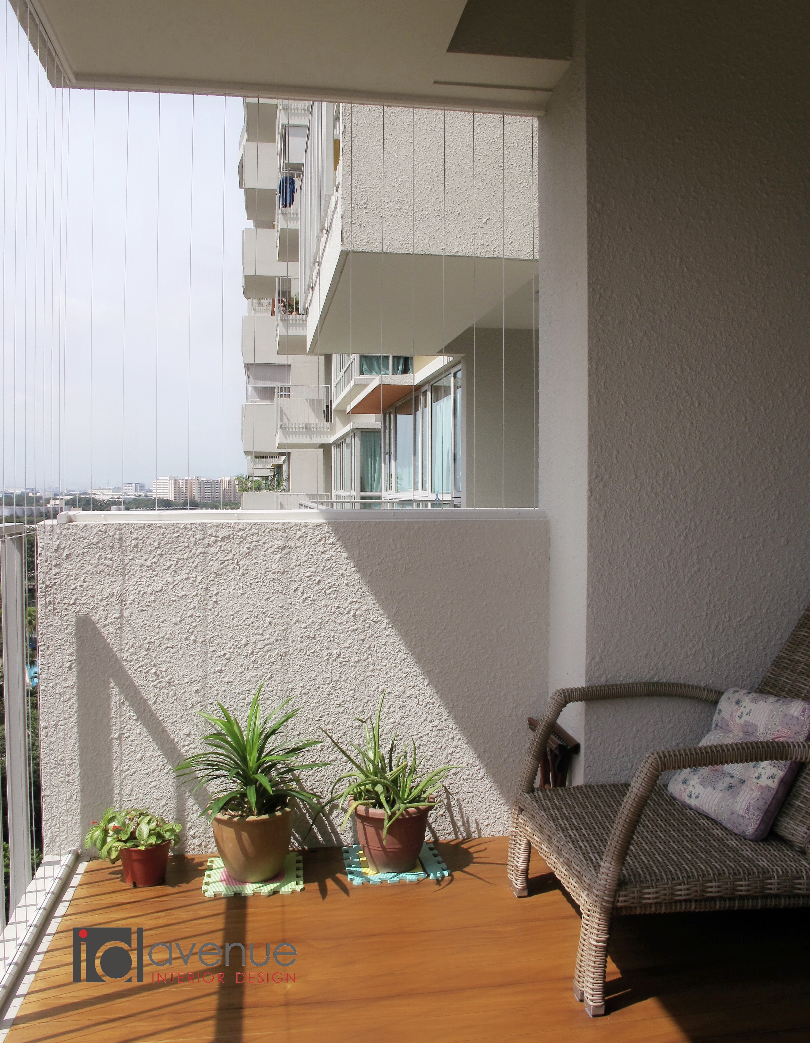 Oriental Design - Balcony - Condominium - Design by ID Avenue Pte Ltd (Interior Design Avenue)