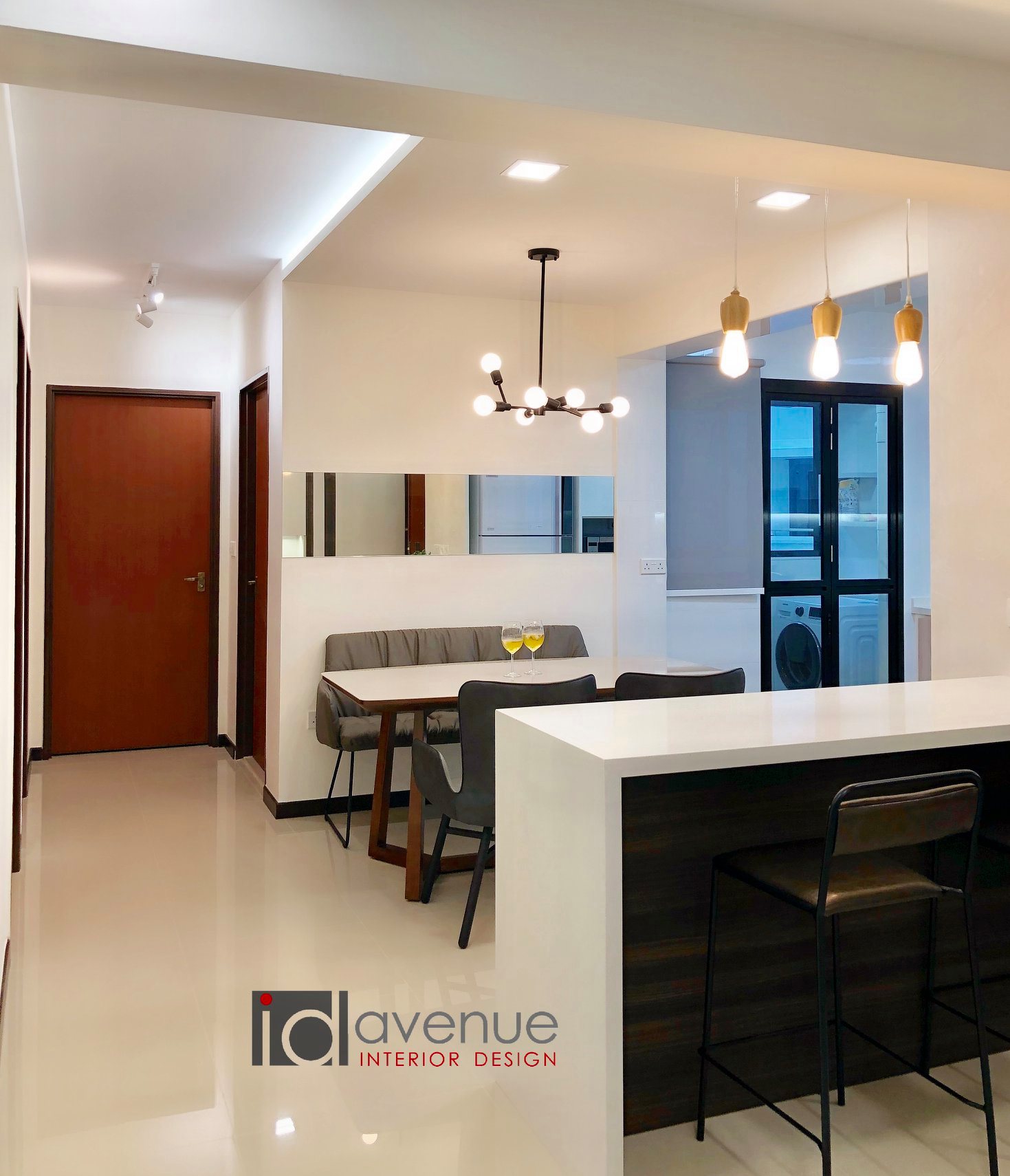 Contemporary, Modern Design - Dining Room - HDB 4 Room - Design by ID Avenue Pte Ltd (Interior Design Avenue)