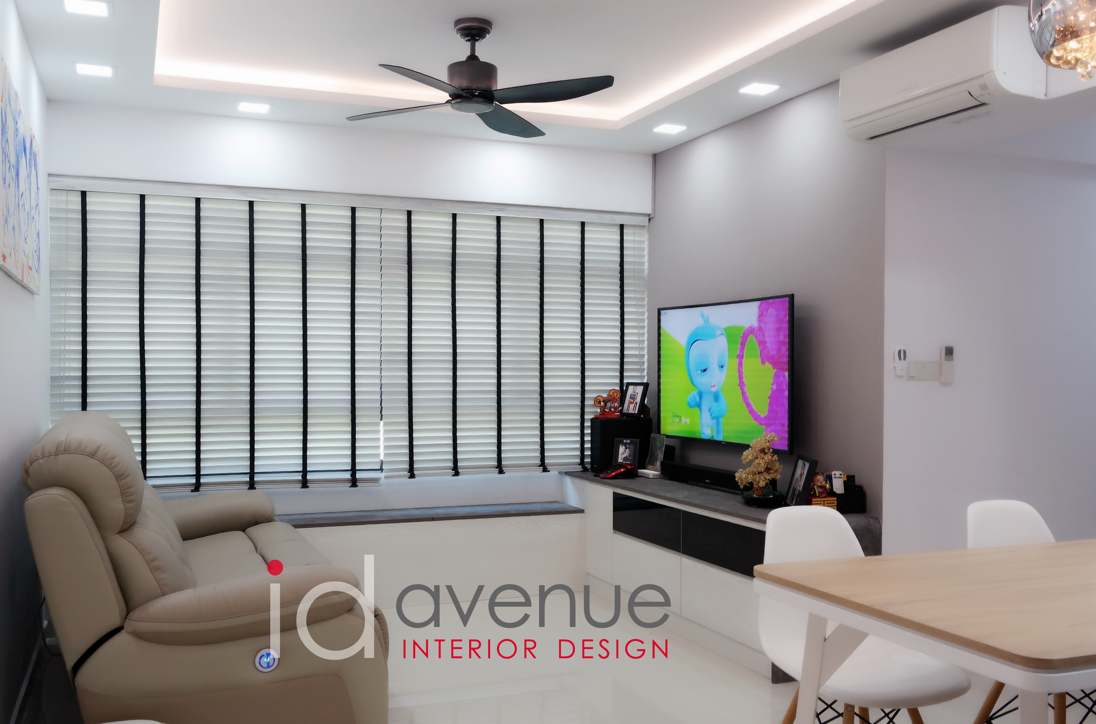 Contemporary, Modern Design - Living Room - HDB 4 Room - Design by ID Avenue Pte Ltd (Interior Design Avenue)