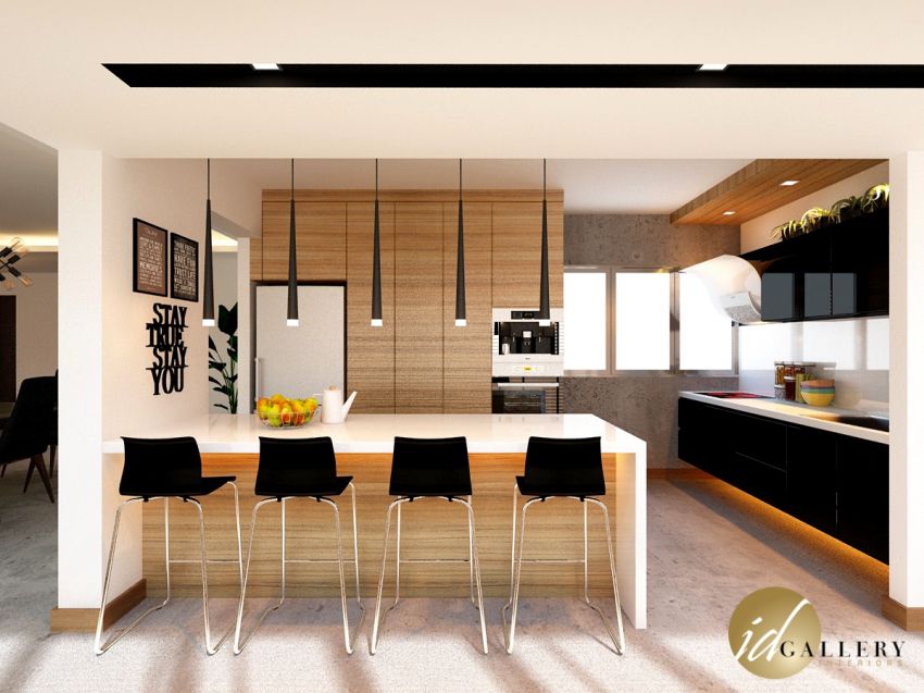 Modern Design - Kitchen - HDB 5 Room - Design by ID Gallery Pte Ltd