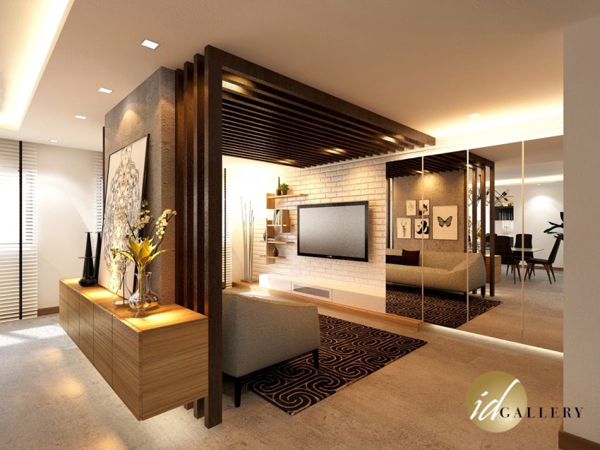 Modern Design - Living Room - HDB 5 Room - Design by ID Gallery Pte Ltd