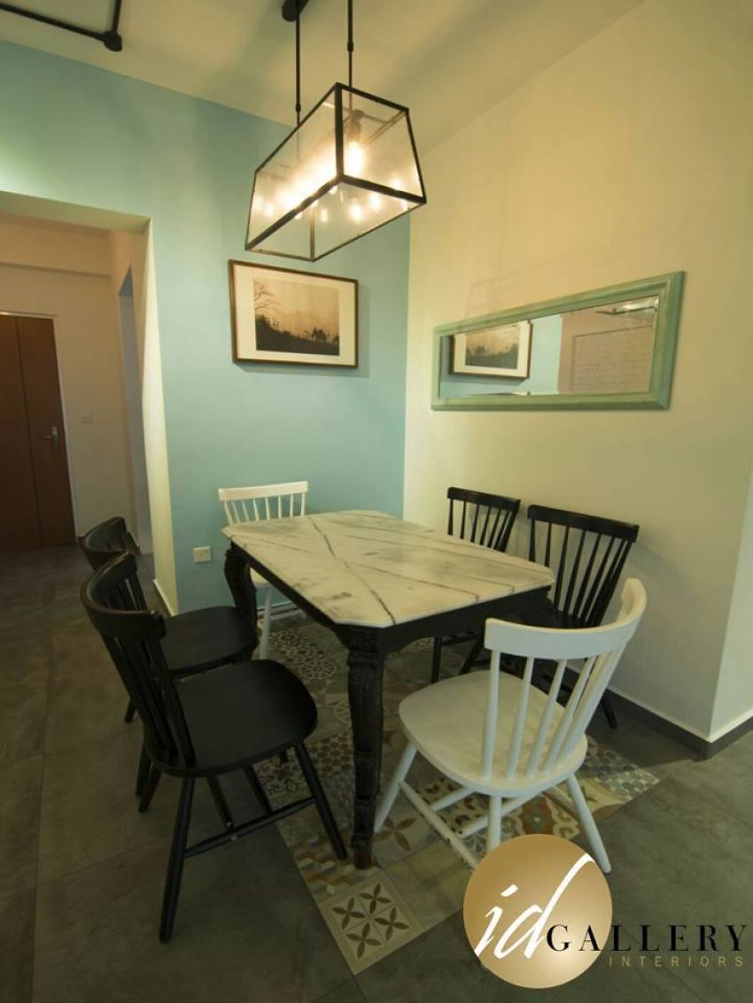 Industrial Design - Dining Room - HDB 4 Room - Design by ID Gallery Pte Ltd