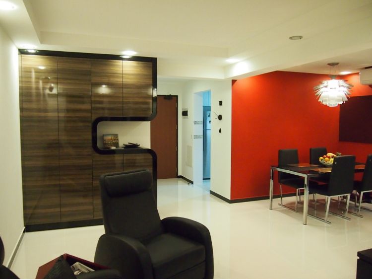 Contemporary, Modern Design - Living Room - HDB 4 Room - Design by ID Note Design & Build Pte Ltd