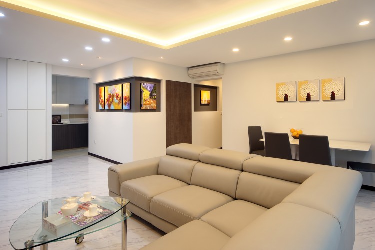 Contemporary, Modern Design - Living Room - HDB 5 Room - Design by Ideal Concept Design