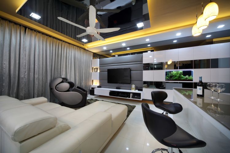 Contemporary, Eclectic, Modern Design - Living Room - Condominium - Design by Ideal Concept Design