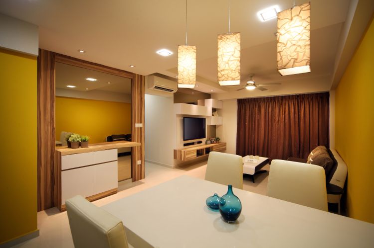 Contemporary, Modern Design - Living Room - HDB 5 Room - Design by Ideal Concept Design