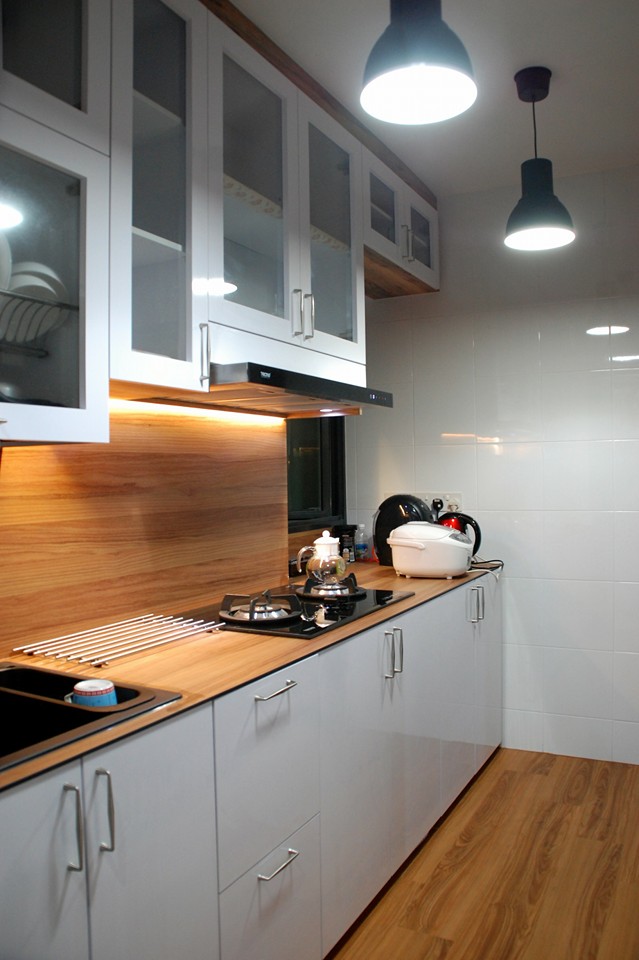 Contemporary, Minimalist, Modern Design - Kitchen - HDB 4 Room - Design by Ideal Design Interior Pte Ltd