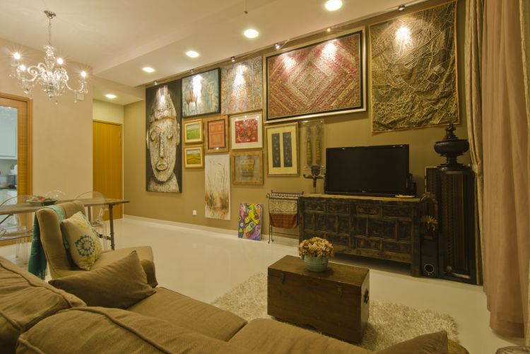 Tropical Design - Living Room -  - Design by Ideal Design Interior Pte Ltd