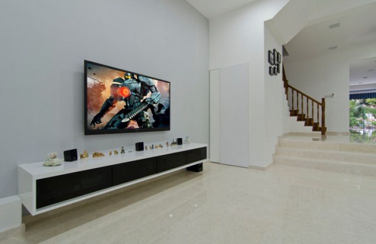 Contemporary Design - Living Room - Landed House - Design by Ideal Design Interior Pte Ltd