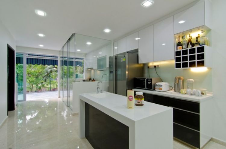 Contemporary Design - Kitchen - Landed House - Design by Ideal Design Interior Pte Ltd