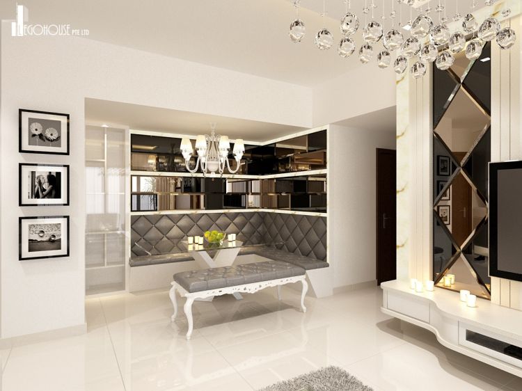 Classical, Contemporary, Minimalist Design - Entertainment Room - Condominium - Design by Idees Interior Design