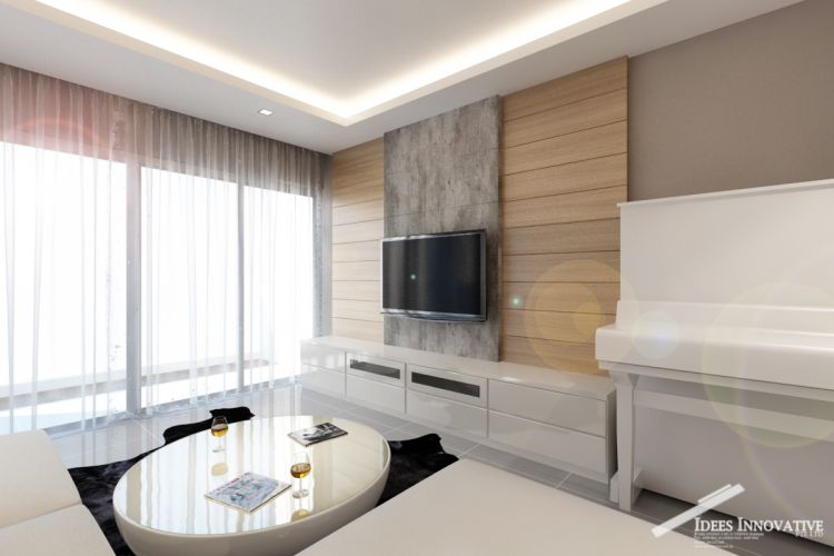 Contemporary, Modern Design - Living Room - Condominium - Design by Idees Interior Design