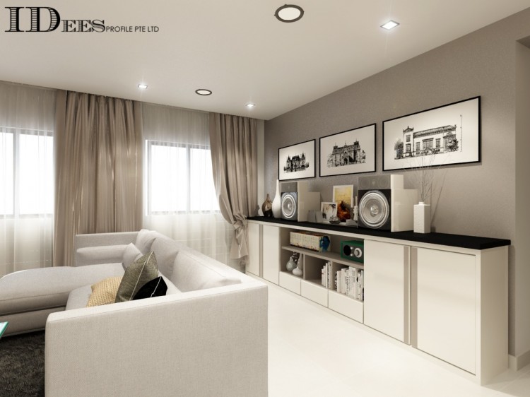 Contemporary, Modern, Scandinavian Design - Living Room - HDB 4 Room - Design by Idees Interior Design