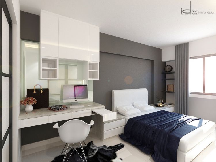 Contemporary, Minimalist, Modern Design - Bedroom - HDB 5 Room - Design by Idees Interior Design