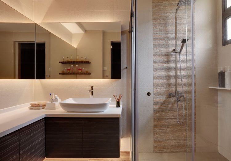 Contemporary, Minimalist Design - Bathroom - Condominium - Design by Idees Interior Design