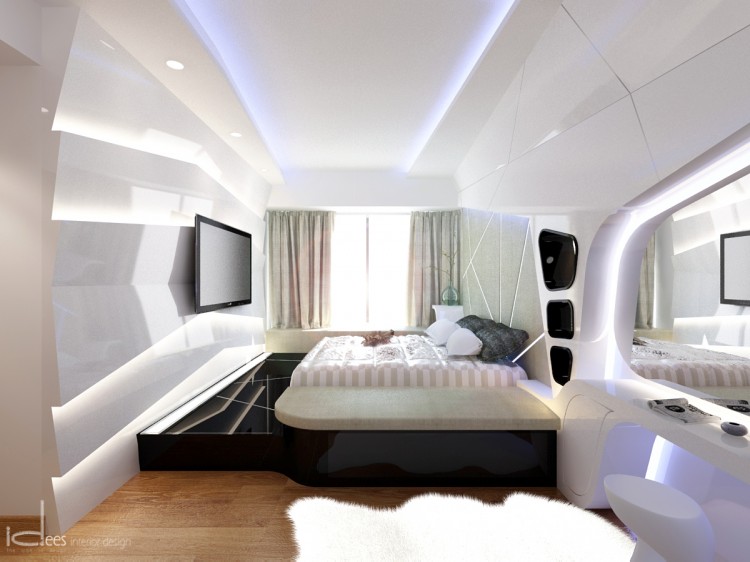 Contemporary, Eclectic, Modern Design - Bedroom - Condominium - Design by Idees Interior Design