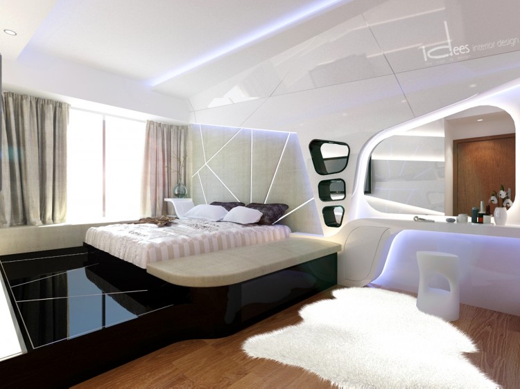 Contemporary, Eclectic, Modern Design - Bedroom - Condominium - Design by Idees Interior Design