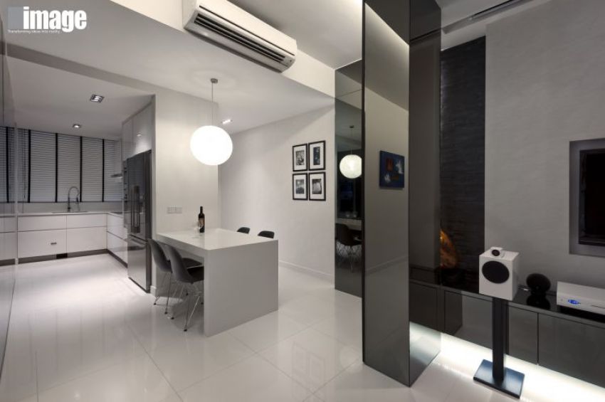 Minimalist, Modern Design - Dining Room - Condominium - Design by Image Creative Design Pte Ltd