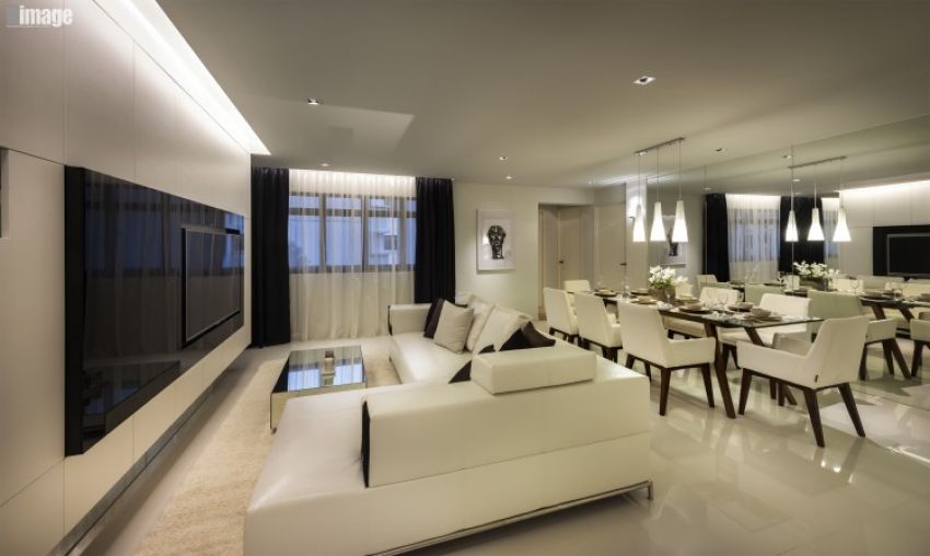 Contemporary, Modern Design - Living Room - HDB 5 Room - Design by Image Creative Design Pte Ltd