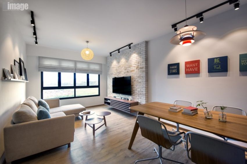 Contemporary, Modern Design - Living Room - HDB 4 Room - Design by Image Creative Design Pte Ltd