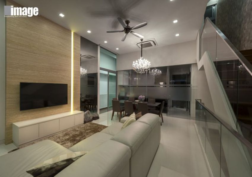 Contemporary, Modern Design - Living Room - Landed House - Design by Image Creative Design Pte Ltd