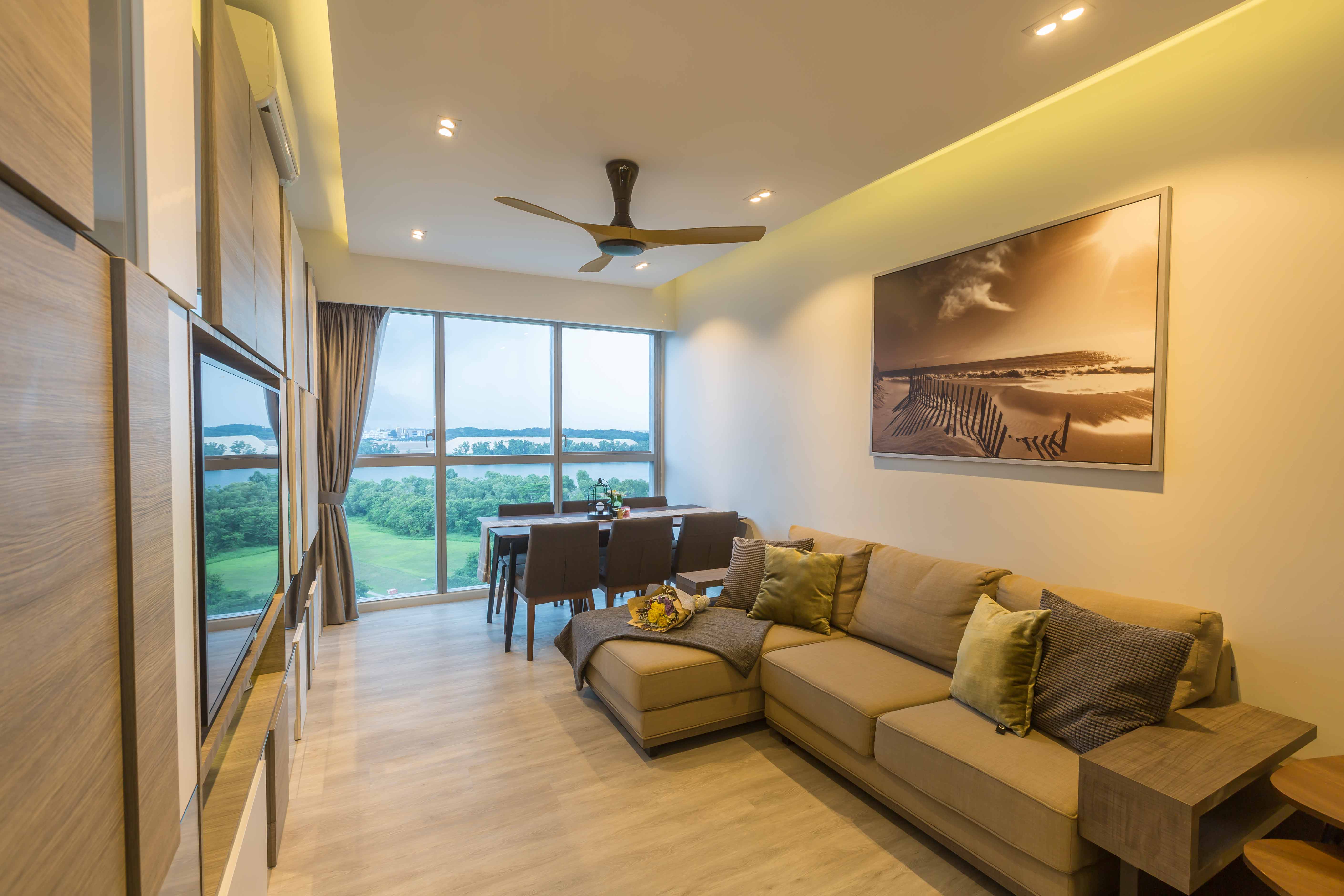 Minimalist Design - Living Room - Condominium - Design by Image Creative Design Pte Ltd
