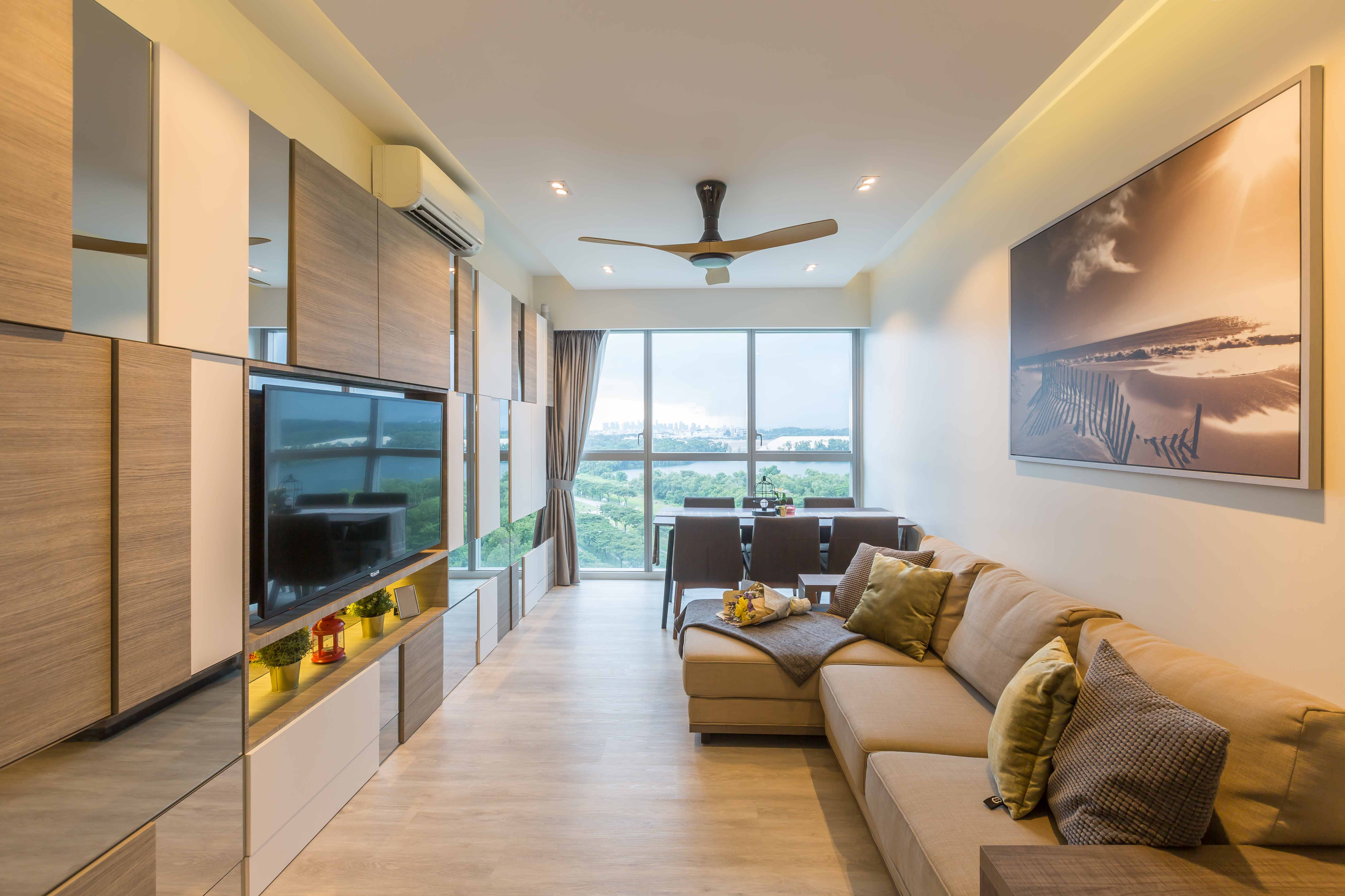 Minimalist Design - Living Room - Condominium - Design by Image Creative Design Pte Ltd