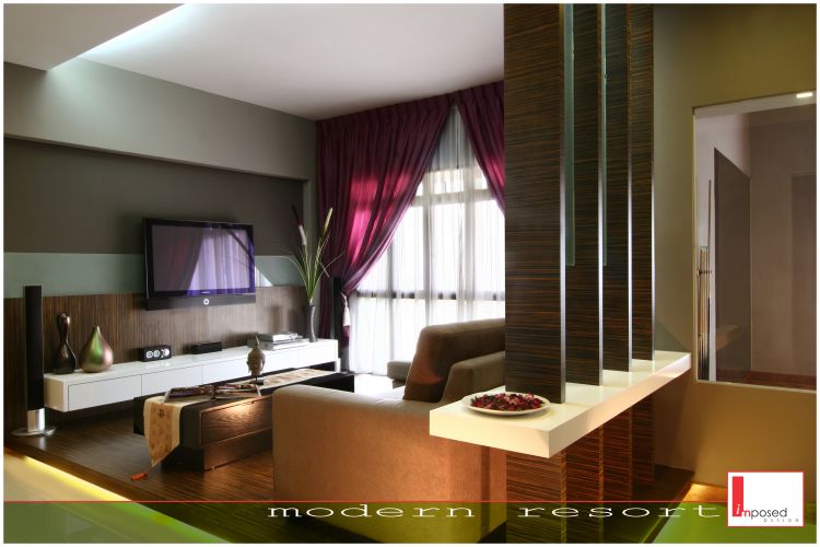 Classical, Modern, Tropical Design - Living Room - HDB 5 Room - Design by Imposed Design