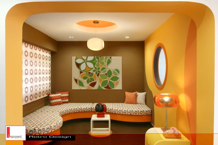 Retro Design - Entertainment Room - HDB 4 Room - Design by Imposed Design