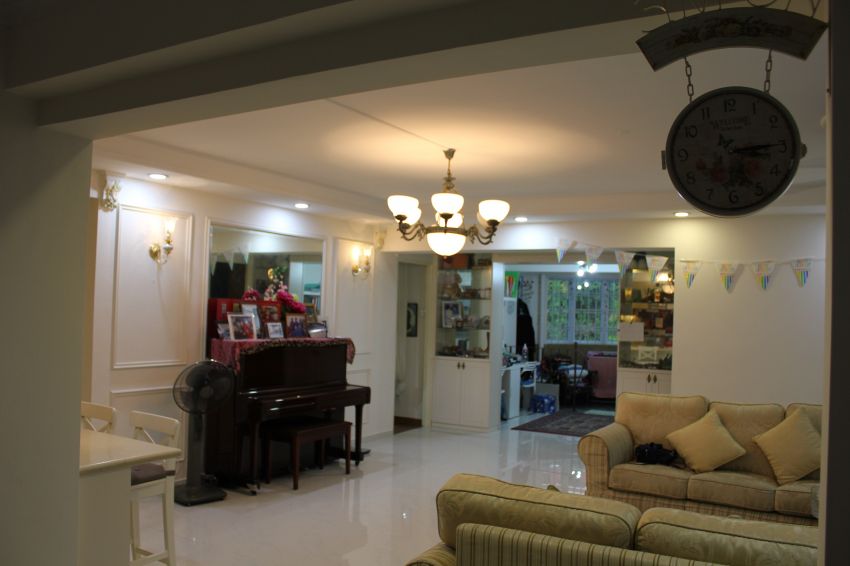 Classical Design - Living Room - HDB Executive Apartment - Design by Impression Design Firm Pte Ltd