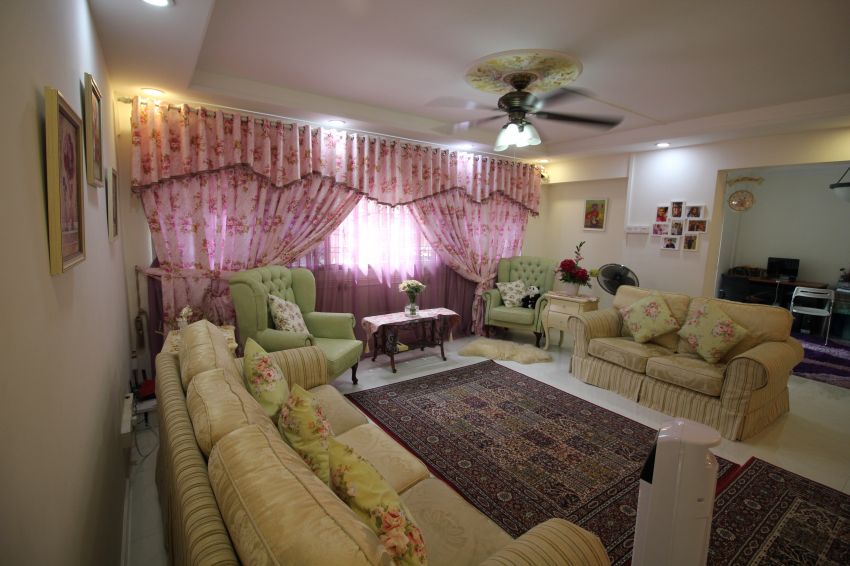 Classical Design - Living Room - HDB Executive Apartment - Design by Impression Design Firm Pte Ltd