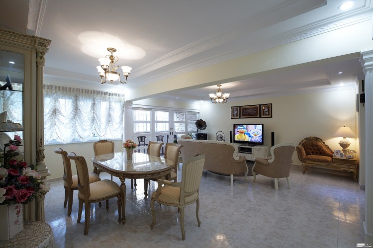 Classical, Contemporary, Country Design - Dining Room - HDB Executive Apartment - Design by Impression Design Firm Pte Ltd