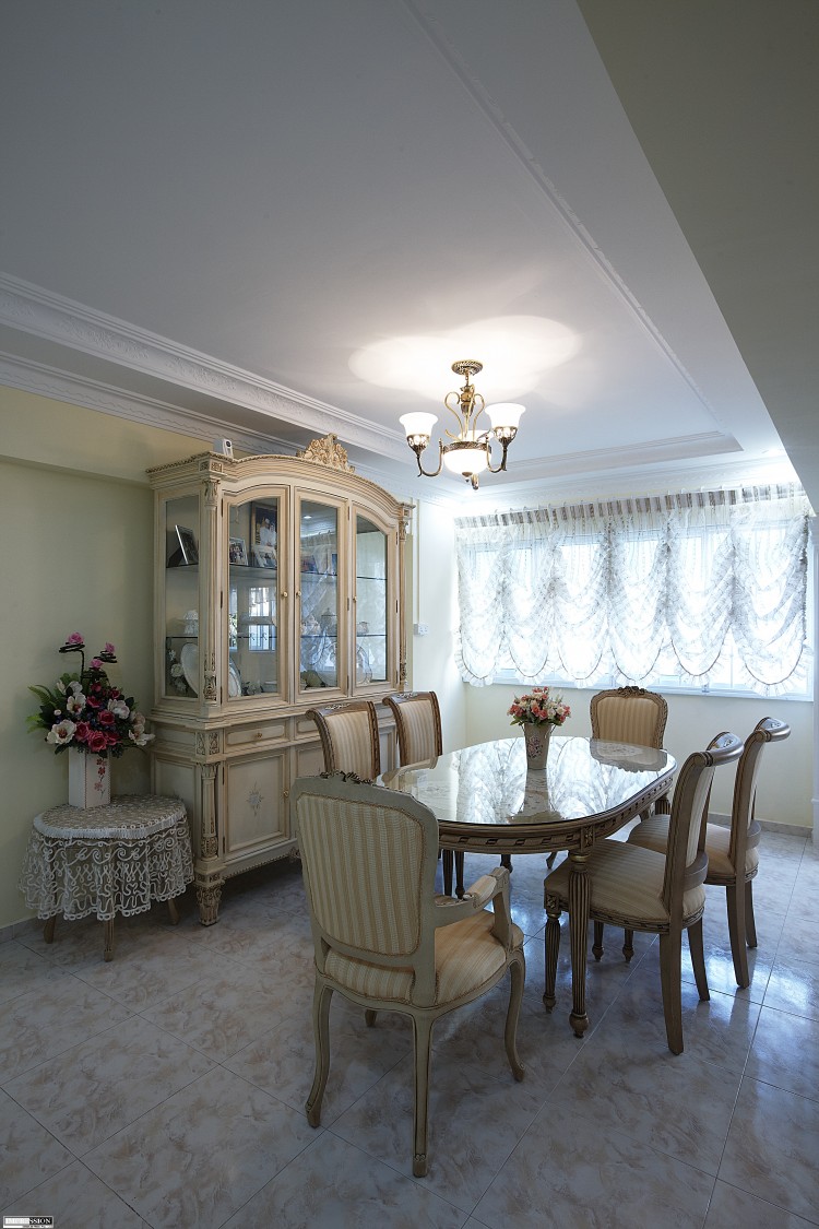 Classical, Contemporary, Country Design - Dining Room - HDB Executive Apartment - Design by Impression Design Firm Pte Ltd