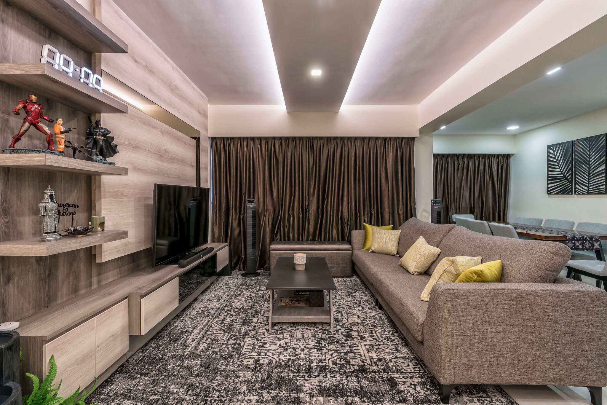 Contemporary, Modern Design - Living Room - HDB 5 Room - Design by In2Space Interior Pte Ltd