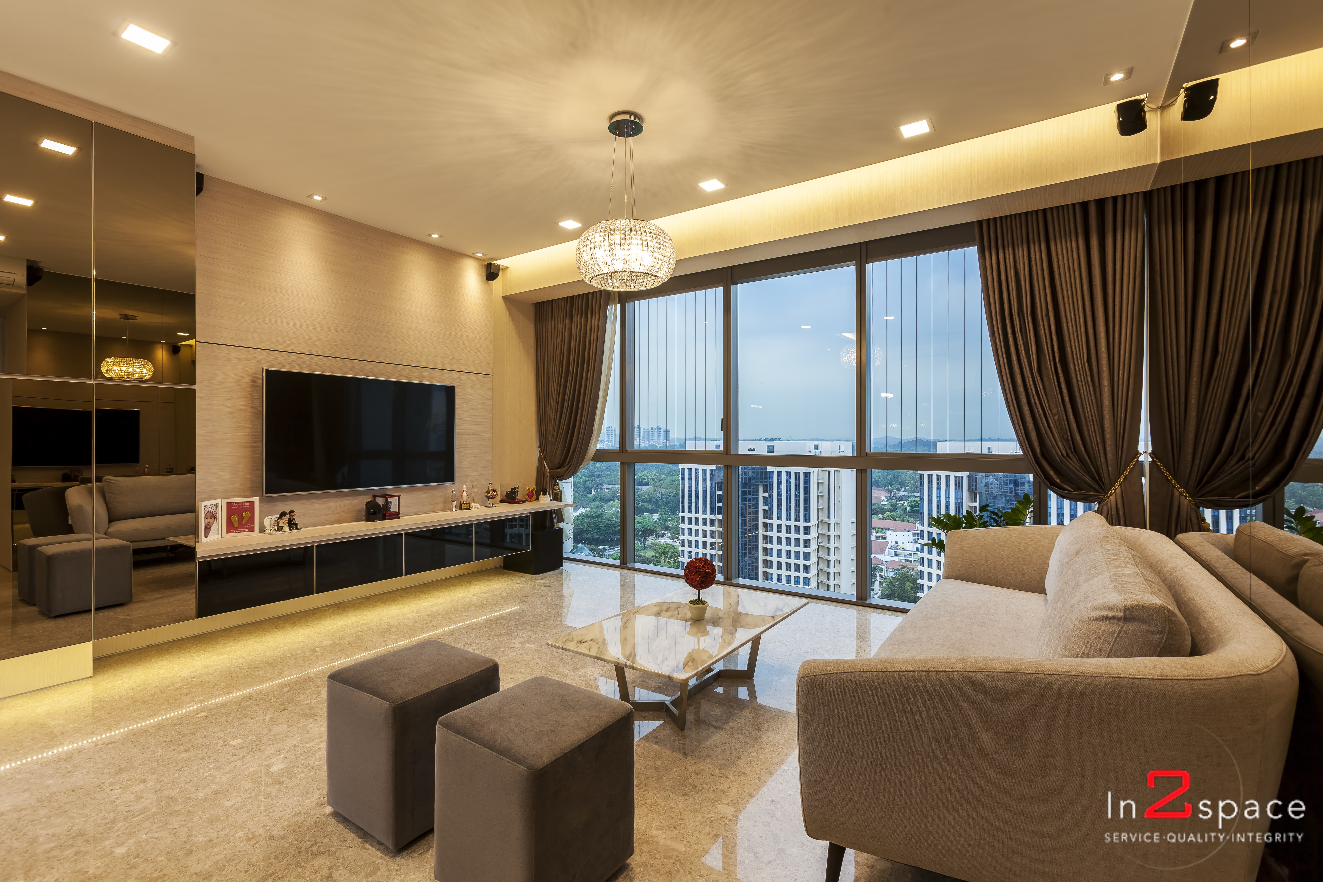 Contemporary, Modern Design - Living Room - Condominium - Design by In2Space Interior Pte Ltd